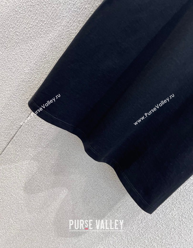 Celine Cotton T-Shirt Black 2025 CE120201 (QI-251202070)