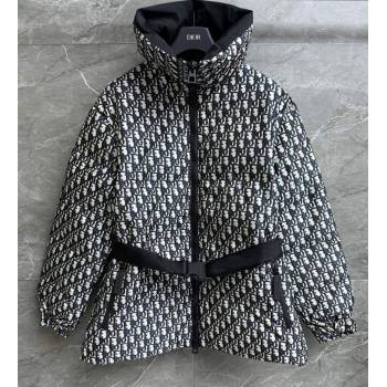 Dior Snow Oblique Padded Jacket with Buckle Strap 2024 1108 (QI-241108023)