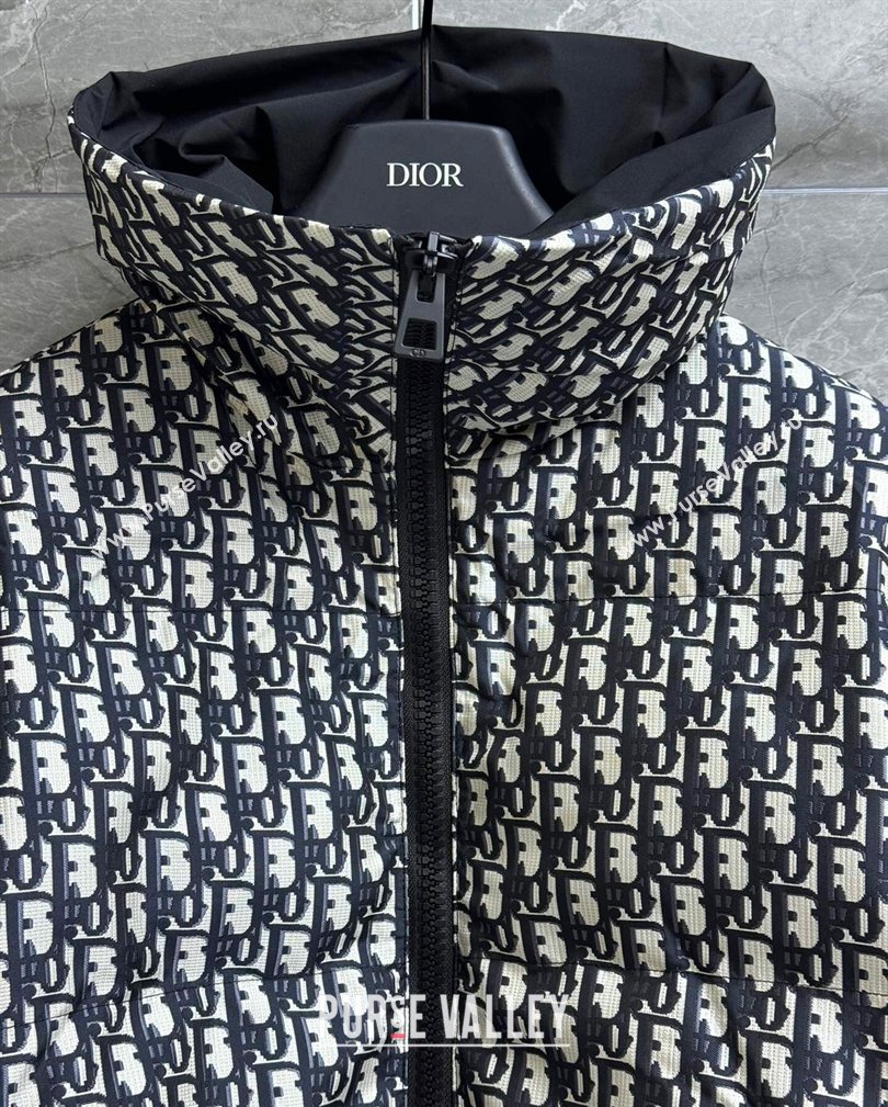 Dior Snow Oblique Padded Jacket with Buckle Strap 2024 1108 (QI-241108023)