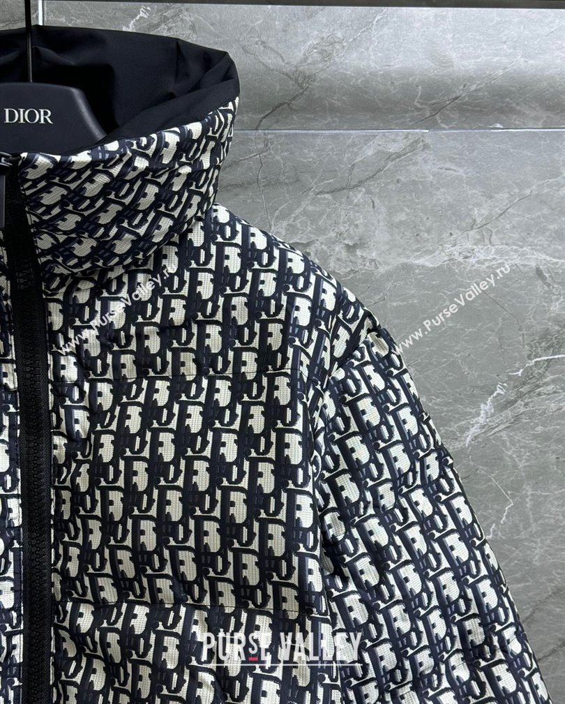 Dior Snow Oblique Padded Jacket with Buckle Strap 2024 1108 (QI-241108023)