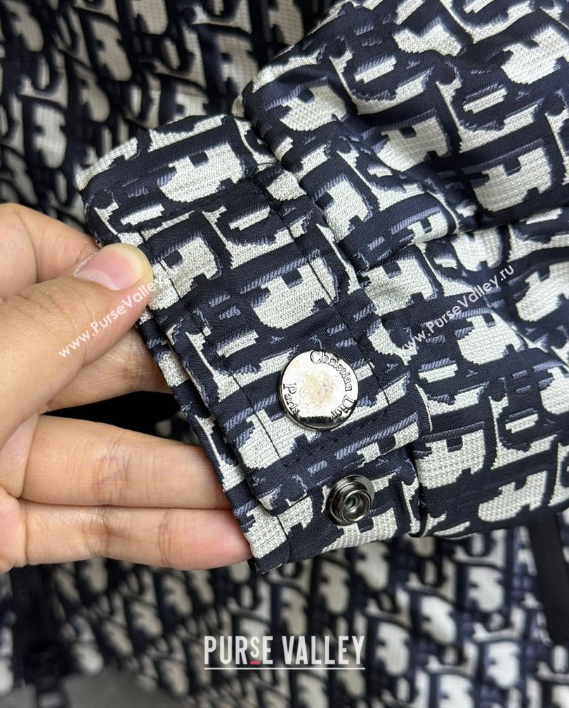 Dior Snow Oblique Padded Jacket with Buckle Strap 2024 1108 (QI-241108023)