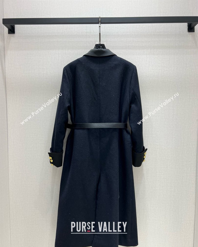 Dior Miss Dior Long Coat Black 2024 1108 (QI-241108062)