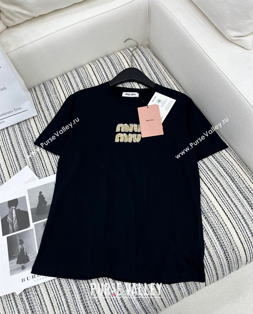 Miu Miu T-Shirt Black 2024 1108 (QI-241108078)