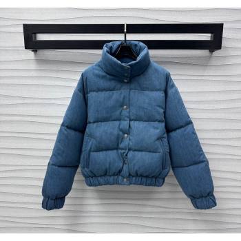 Chanel Blue Denim Down Jacket 2024 1025 (QI-241025021)