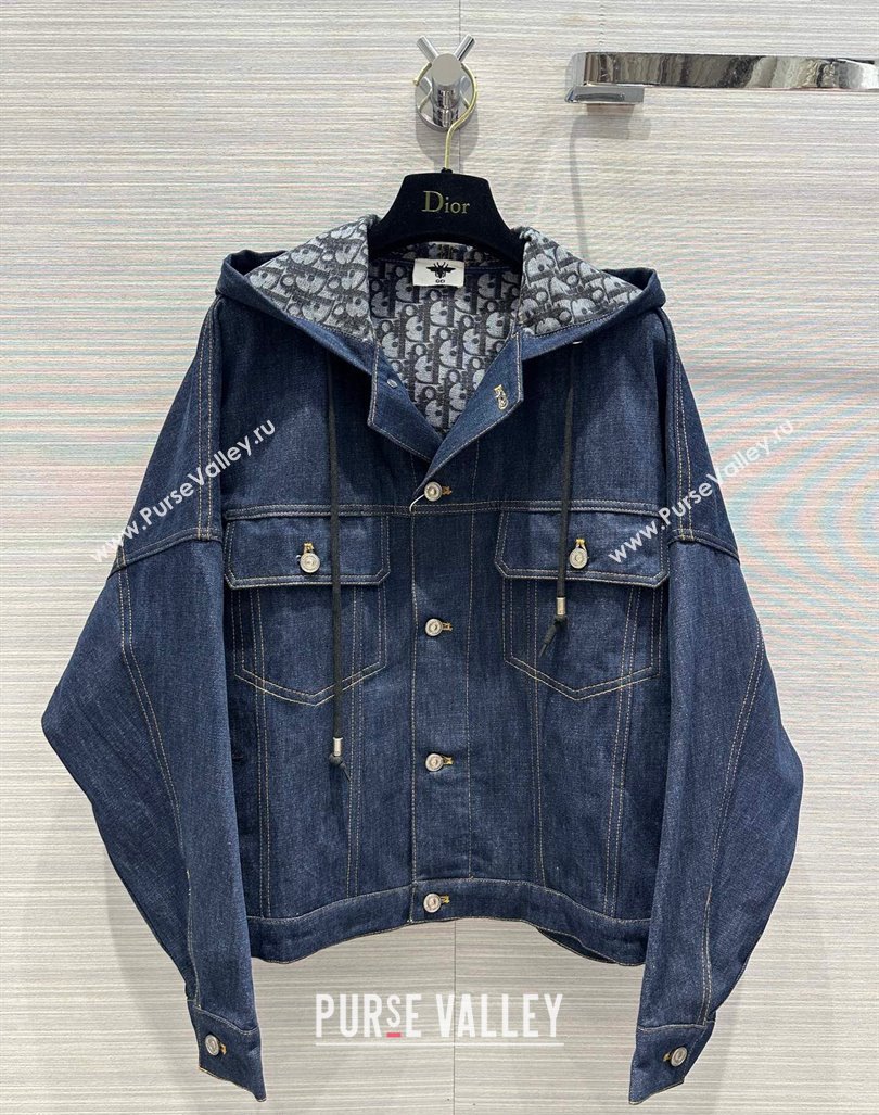 Dior Deep Blue Denim Jacket 2024 1025 (QI-241025003)