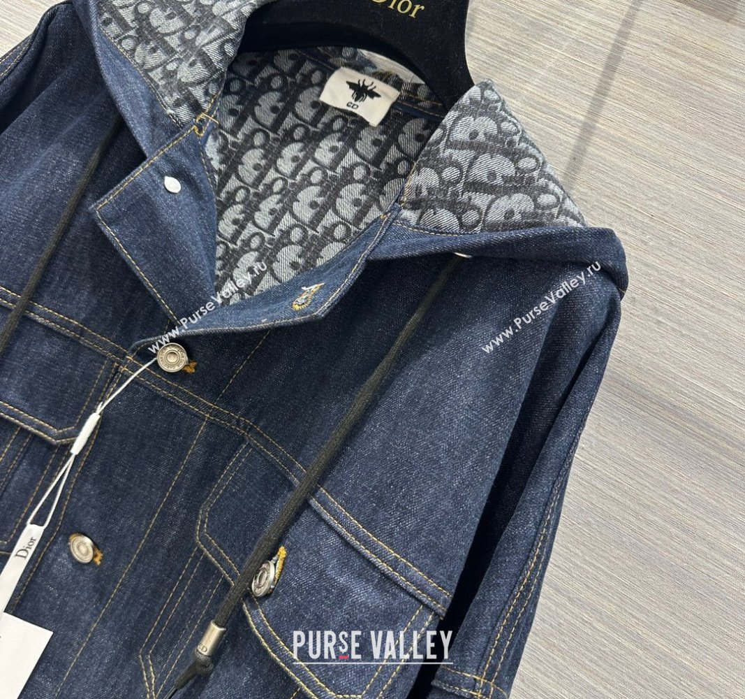 Dior Deep Blue Denim Jacket 2024 1025 (QI-241025003)