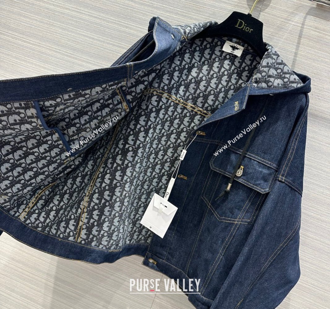 Dior Deep Blue Denim Jacket 2024 1025 (QI-241025003)