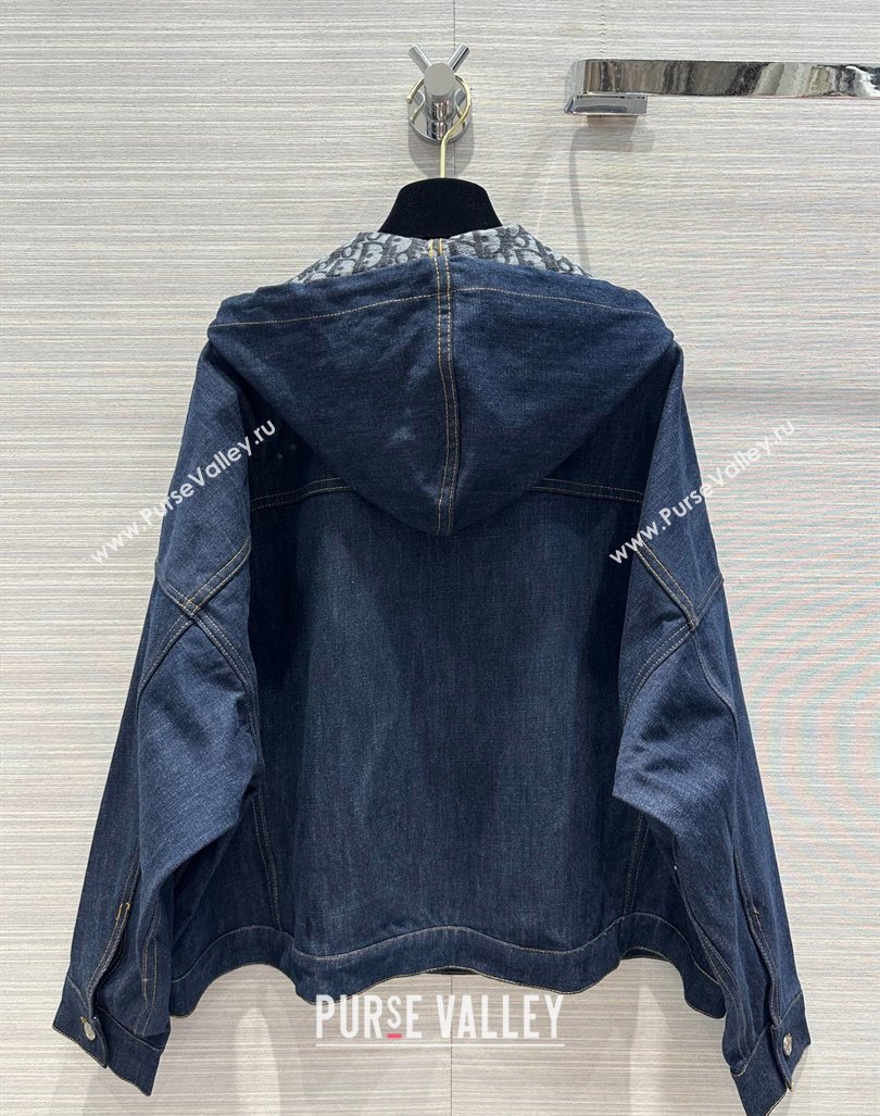 Dior Deep Blue Denim Jacket 2024 1025 (QI-241025003)