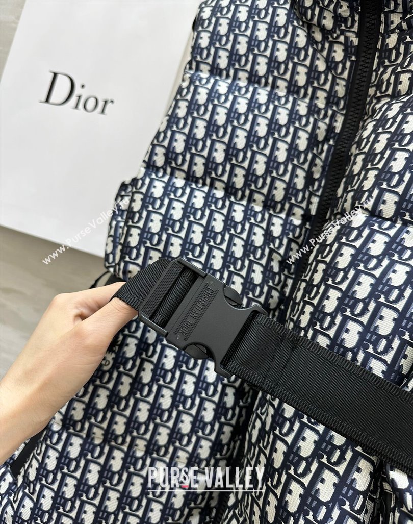 Dior Snow Down Vest with Buckle Blue 2024 1025 (QI-241025040)