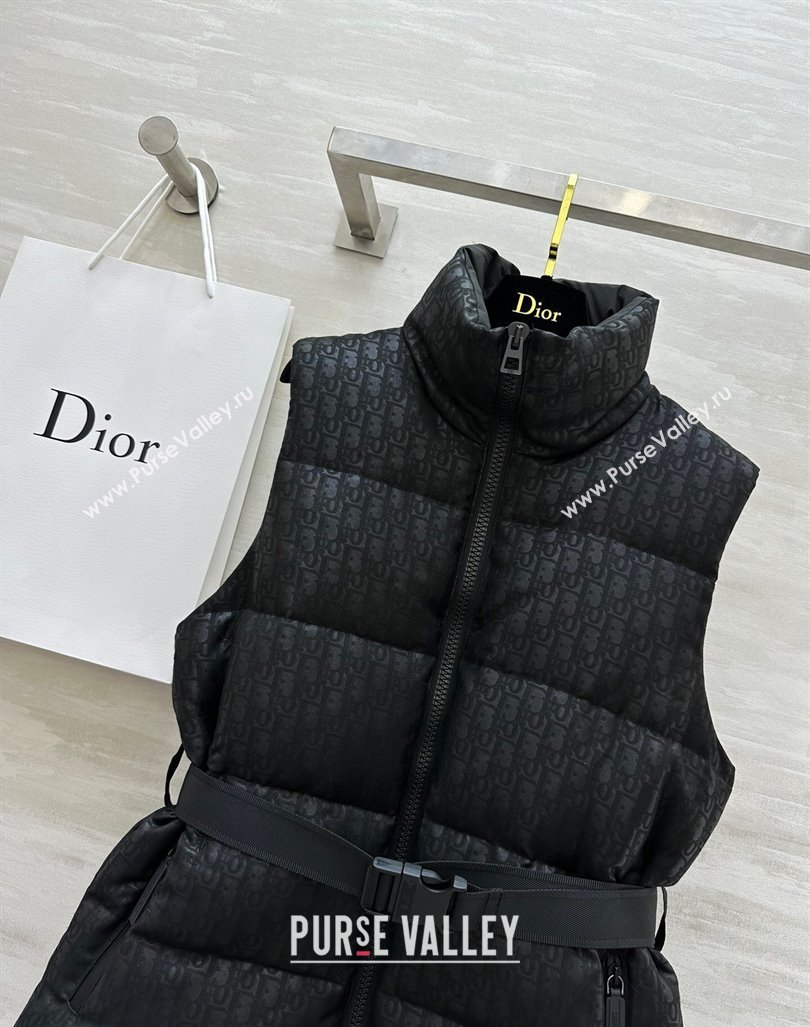 Dior Snow Down Vest with Buckle Black 2024 1025 (QI-241025041)