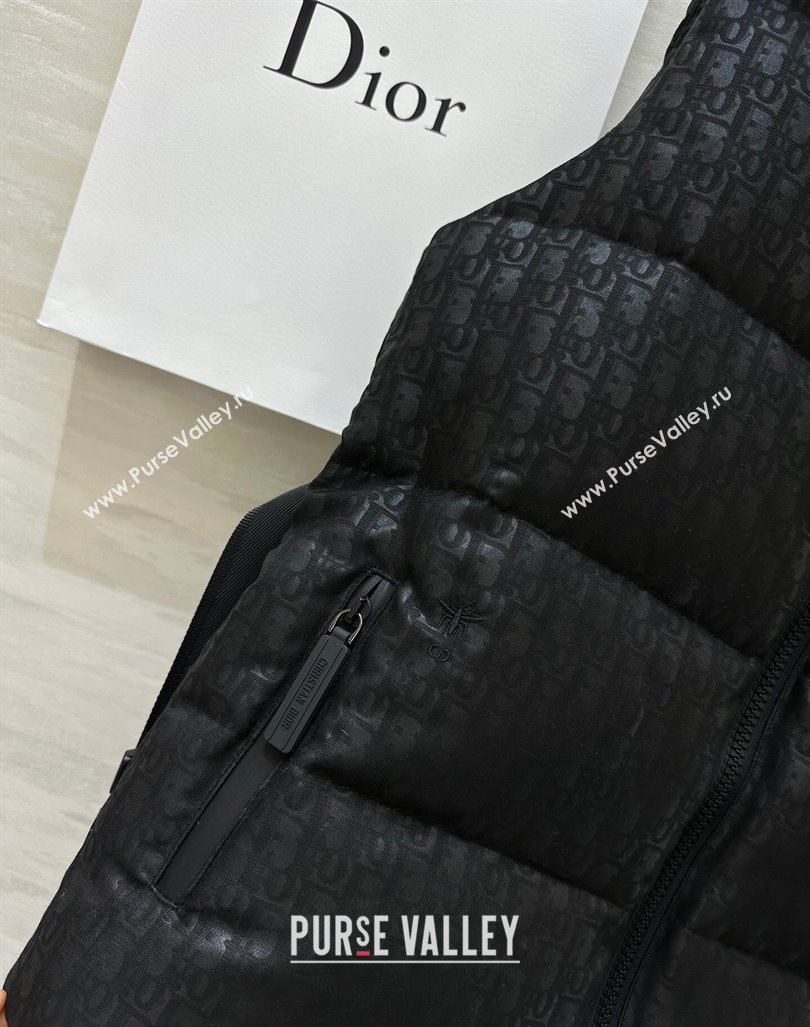 Dior Snow Down Vest with Buckle Black 2024 1025 (QI-241025041)