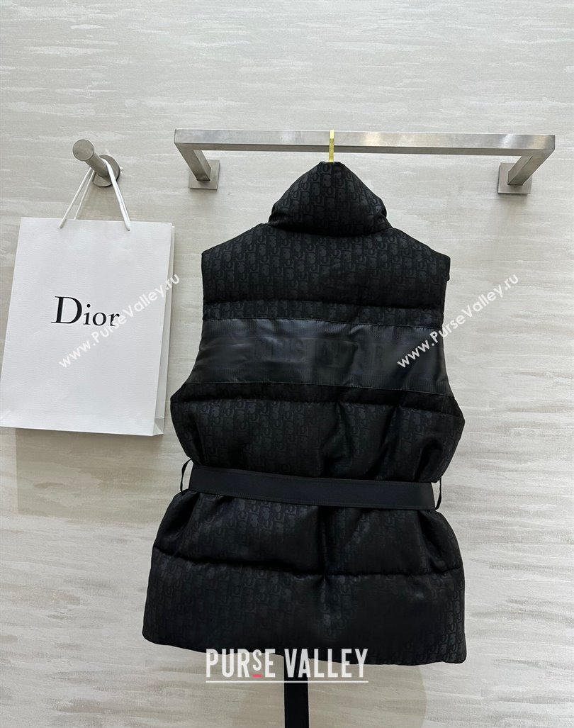 Dior Snow Down Vest with Buckle Black 2024 1025 (QI-241025041)