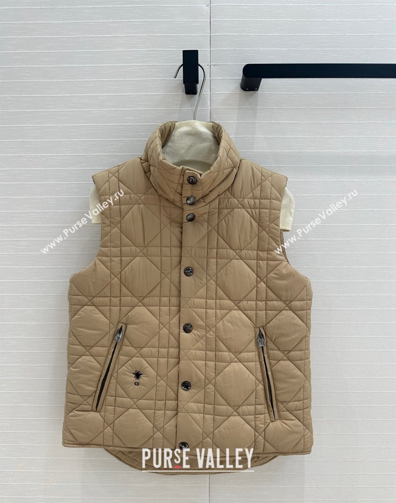 Dior Nylon and Padded Vest Beige 2024 1025 (QI-241025005)