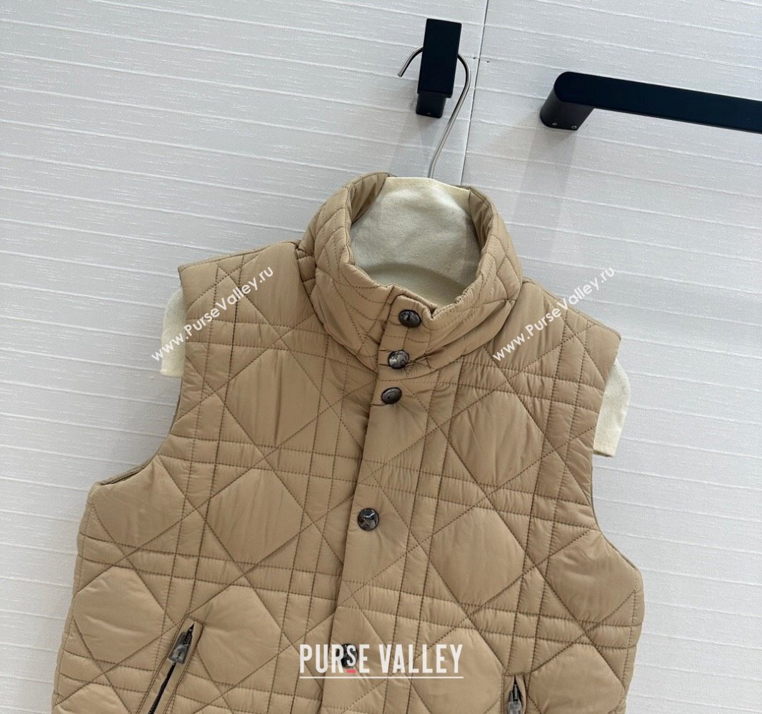 Dior Nylon and Padded Vest Beige 2024 1025 (QI-241025005)