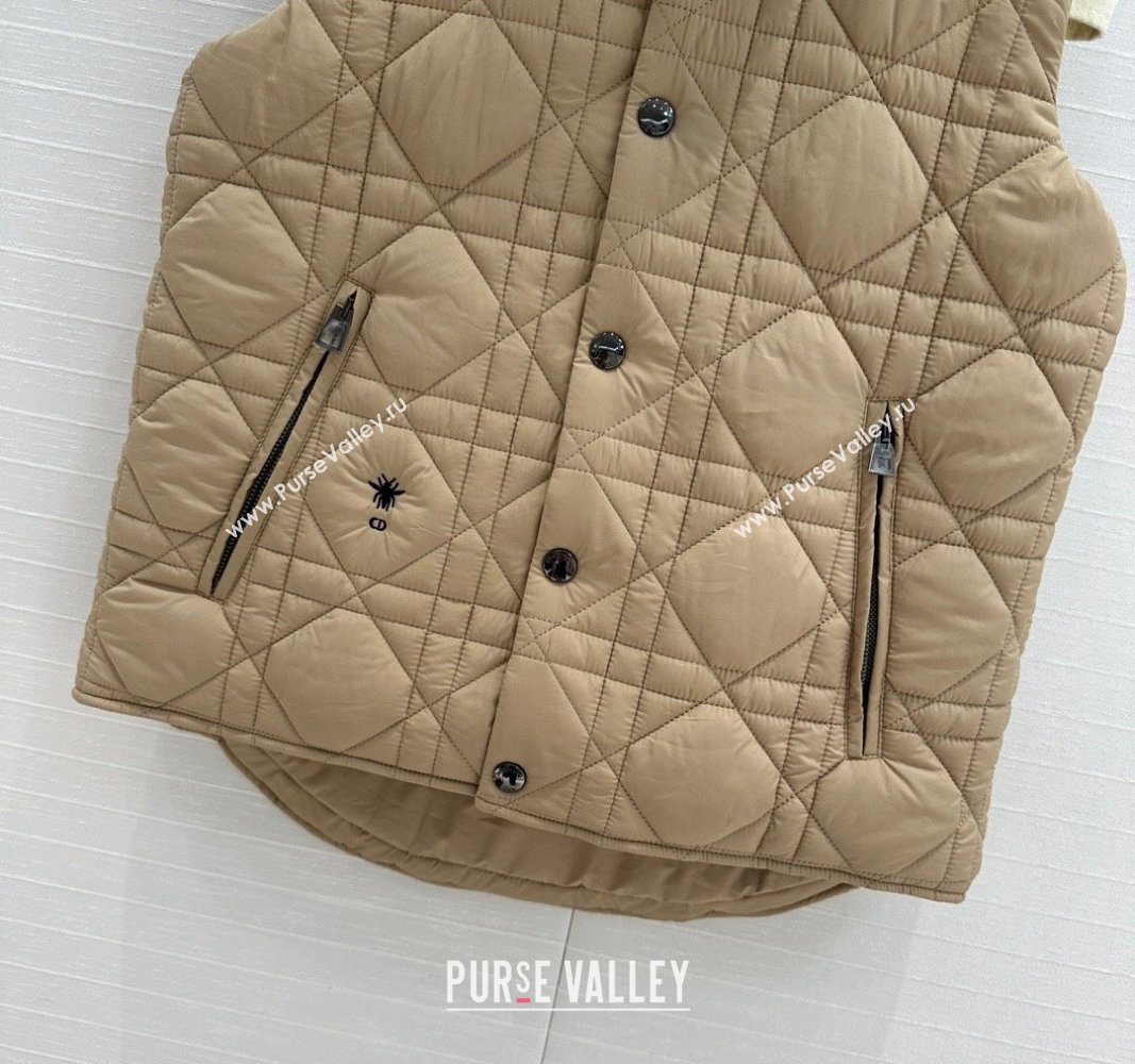 Dior Nylon and Padded Vest Beige 2024 1025 (QI-241025005)