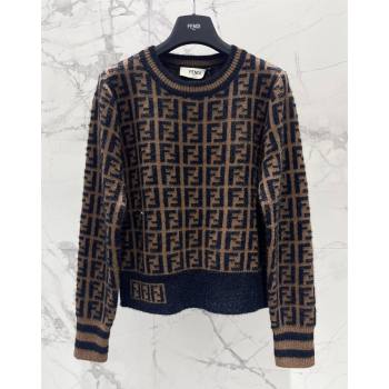 Fendi FF Knit Sweater Brown 2024 1025 (QI-241025049)