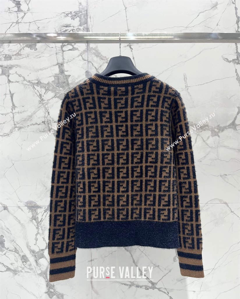 Fendi FF Knit Sweater Brown 2024 1025 (QI-241025049)