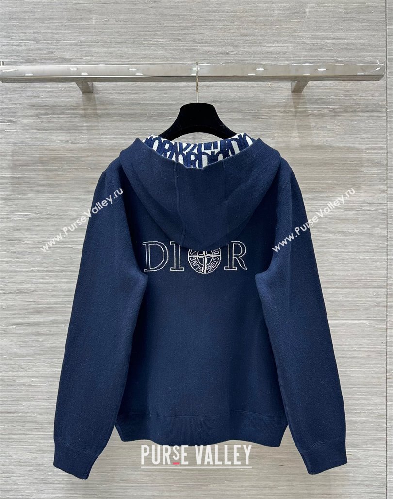 Dior Miss Dior Reversible Jacket Navy Blue 2024 1025 (QI-241025051)