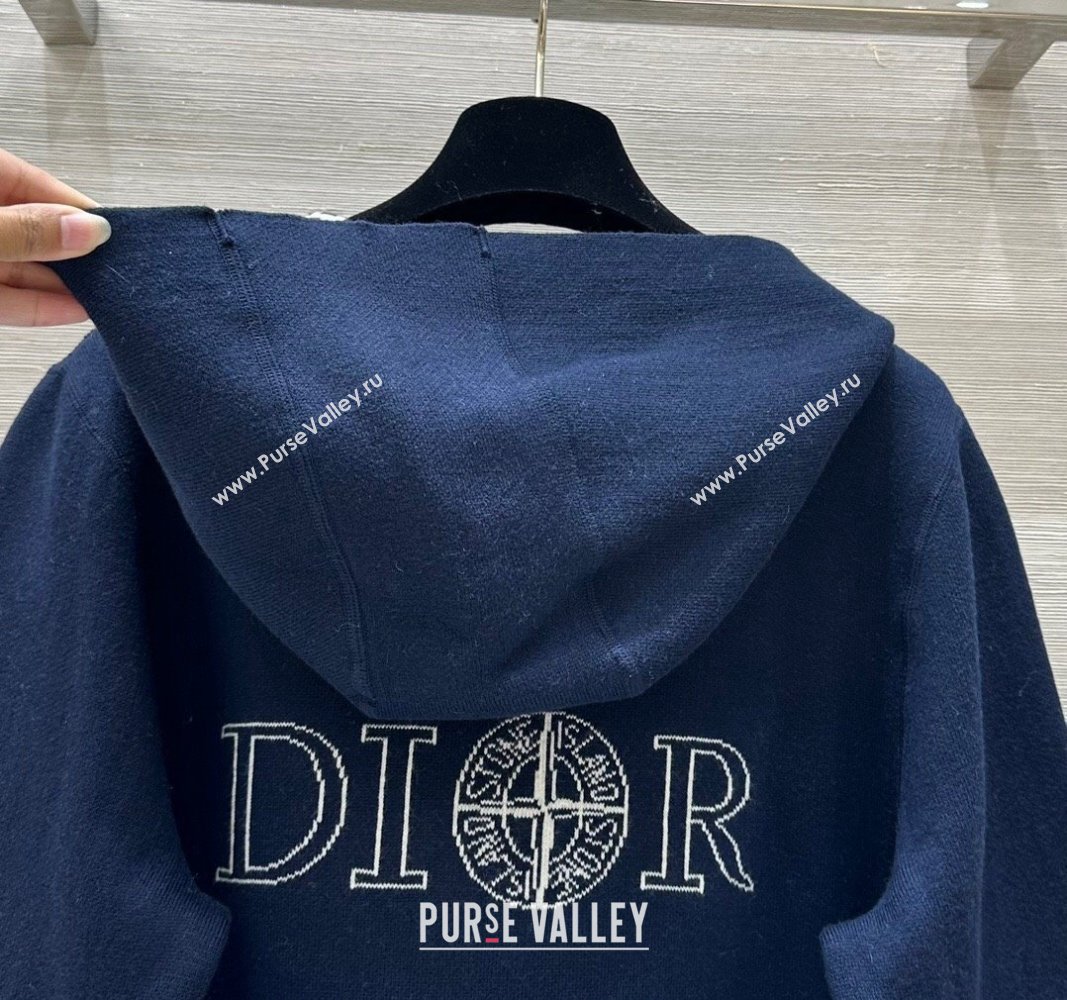 Dior Miss Dior Reversible Jacket Navy Blue 2024 1025 (QI-241025051)