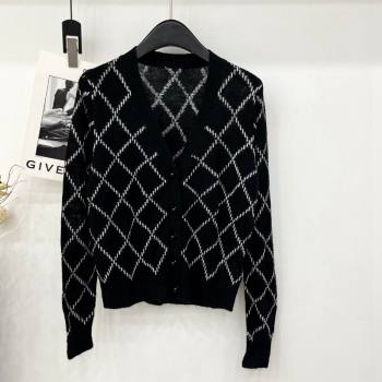 Chanel Quilted Cardigan Black 2024 1025 (QI-241025055)