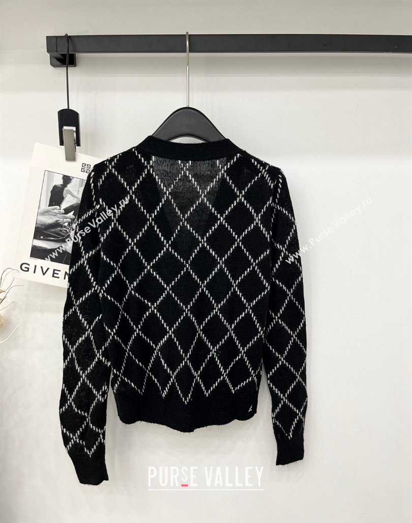 Chanel Quilted Cardigan Black 2024 1025 (QI-241025055)