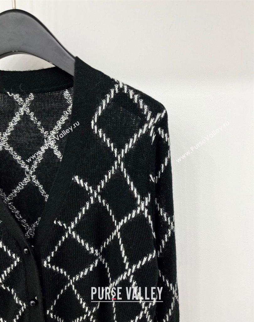 Chanel Quilted Cardigan Black 2024 1025 (QI-241025055)