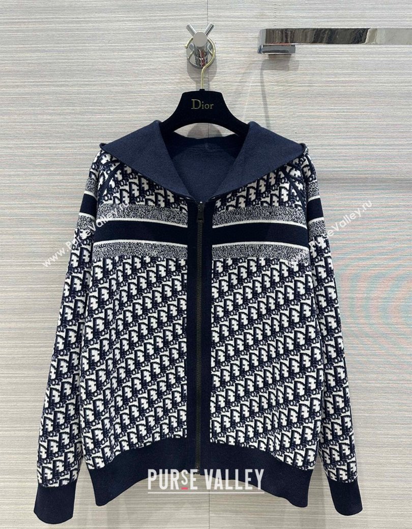 Dior Reversible Jacket Navy Blue 2024 1123 (QI-241123029)