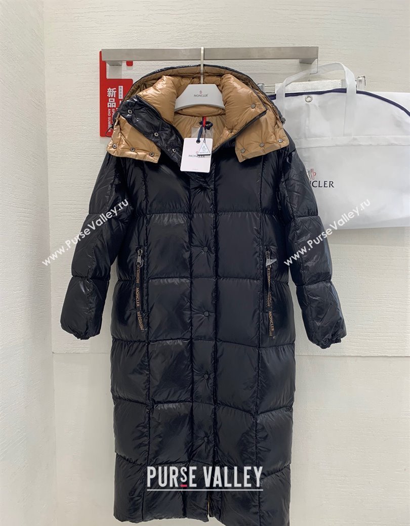 Moncler World Long Down Coat Black 2024 1203 (QI-241203052)