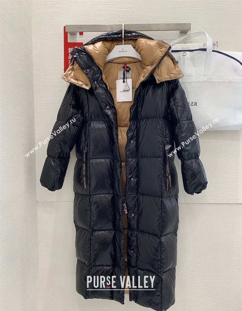 Moncler World Long Down Coat Black 2024 1203 (QI-241203052)