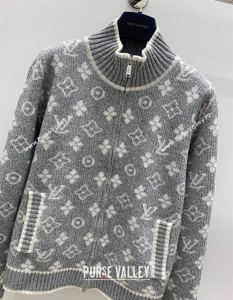 Louis Vuitton Knit Cardigans Grey 2024 1202 (QI-241202057)