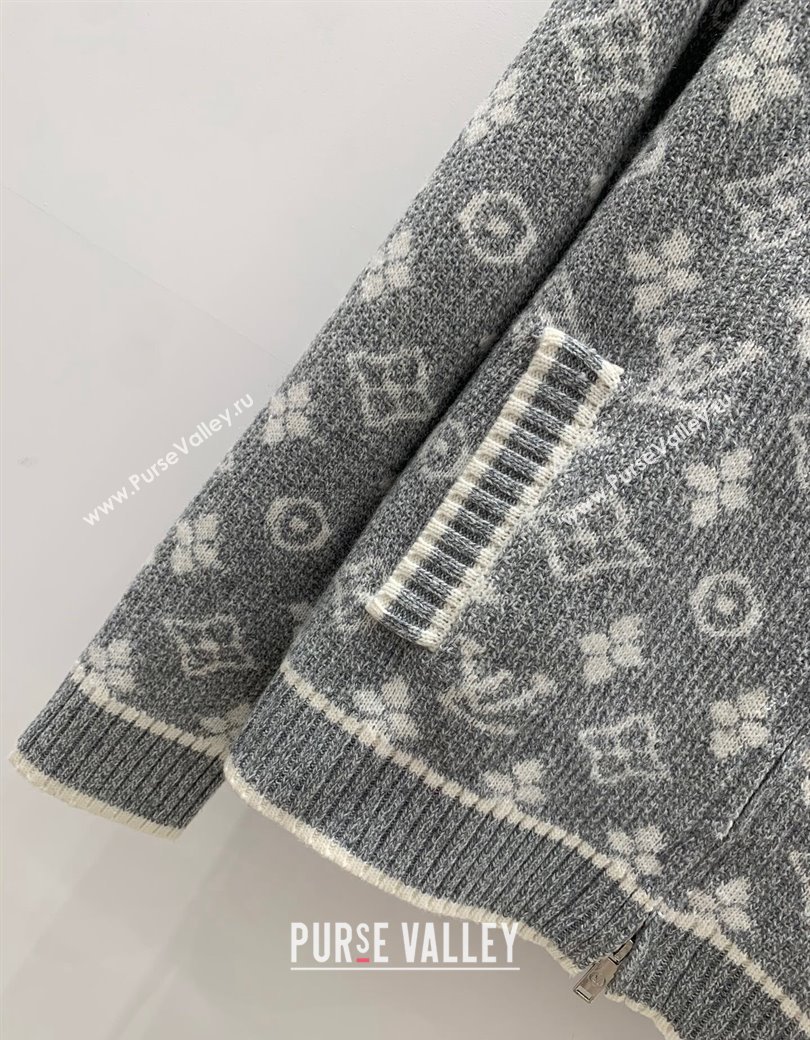 Louis Vuitton Knit Cardigans Grey 2024 1202 (QI-241202057)