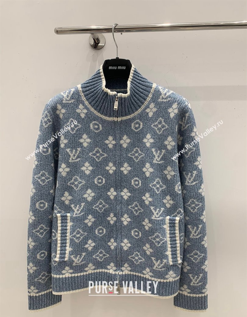 Louis Vuitton Knit Cardigans Blue 2024 1202 (QI-241202055)