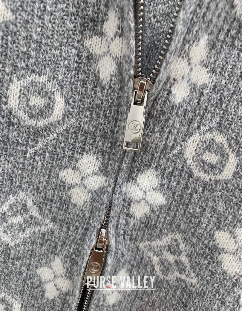 Louis Vuitton Knit Cardigans Grey 2024 1202 (QI-241202057)