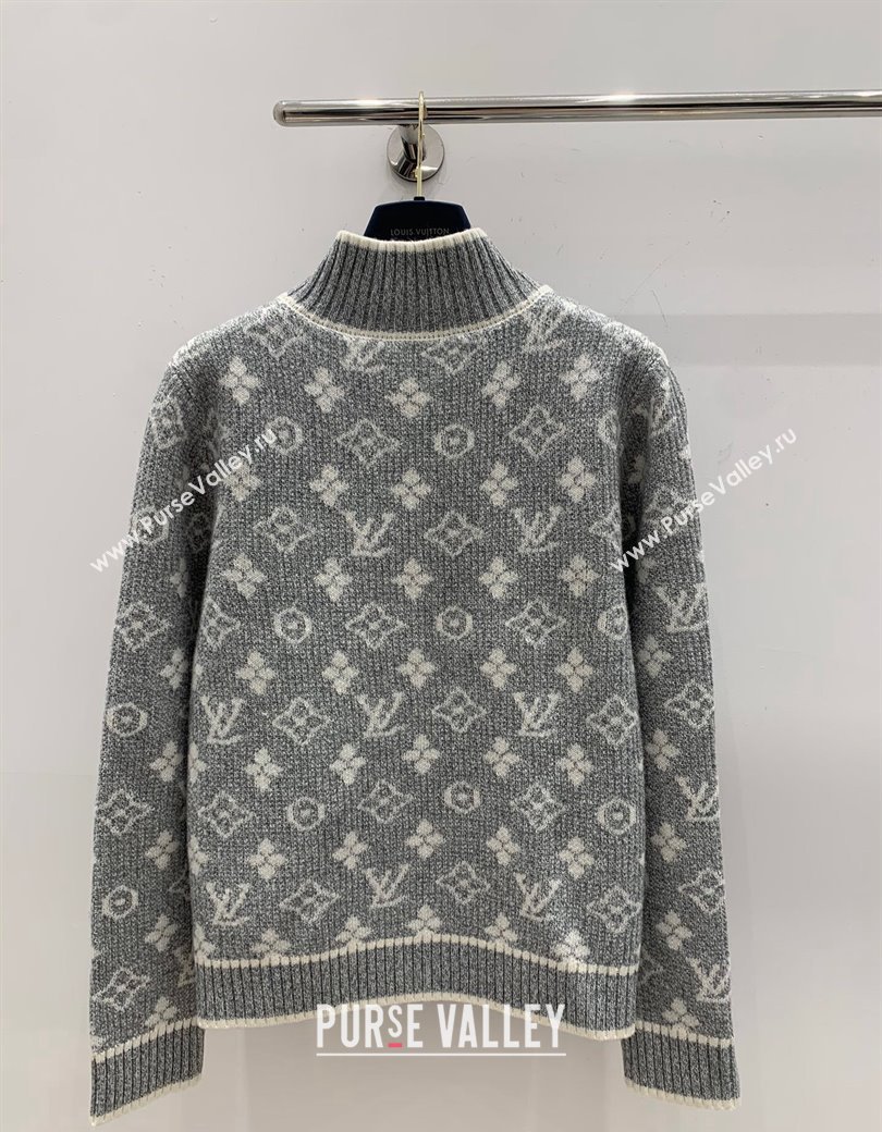 Louis Vuitton Knit Cardigans Grey 2024 1202 (QI-241202057)