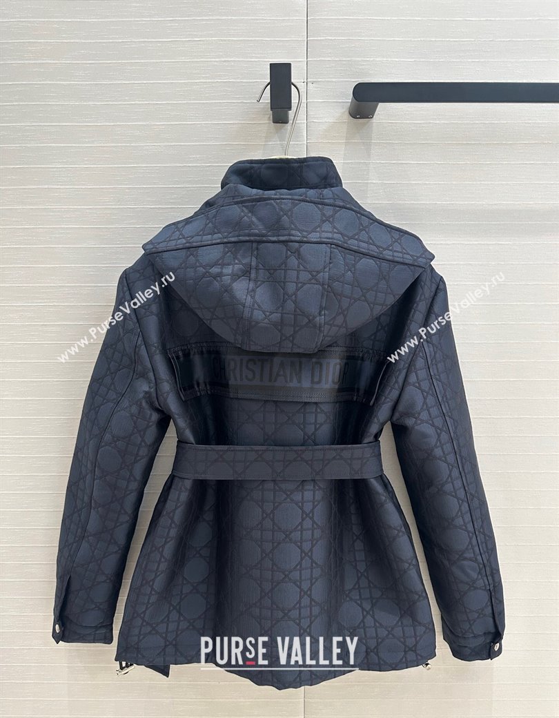 Dior Oblique Padded Coat Dark Blue 2024 1203 (QI-241203022)