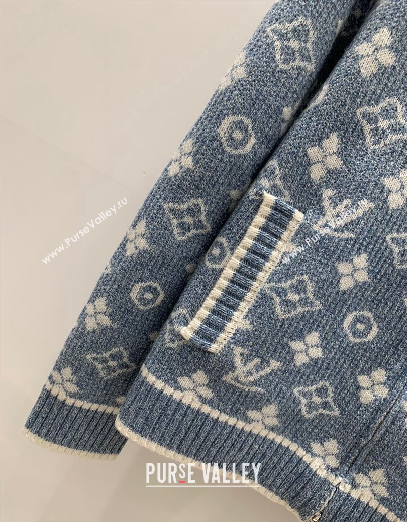 Louis Vuitton Knit Cardigans Blue 2024 1202 (QI-241202055)