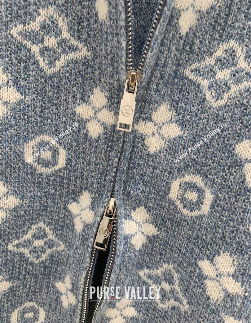 Louis Vuitton Knit Cardigans Blue 2024 1202 (QI-241202055)