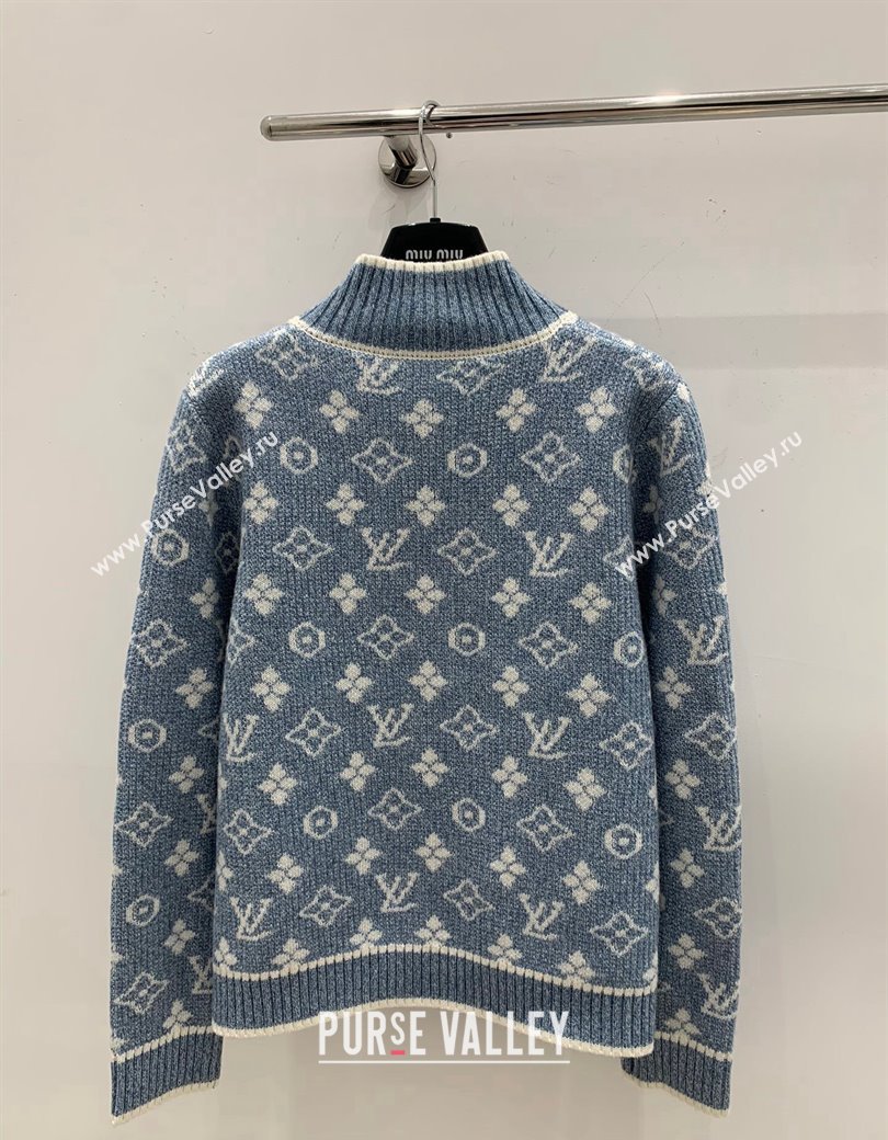 Louis Vuitton Knit Cardigans Blue 2024 1202 (QI-241202055)