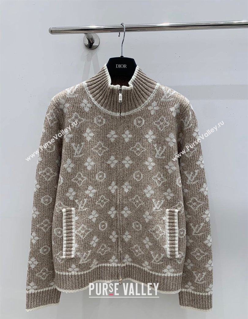 Louis Vuitton Knit Cardigans Beige 2024 1202 (QI-241202056)