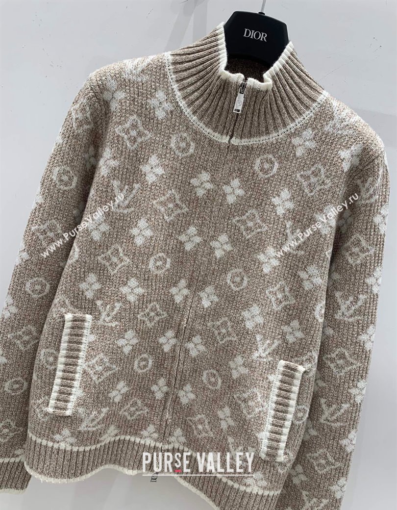 Louis Vuitton Knit Cardigans Beige 2024 1202 (QI-241202056)