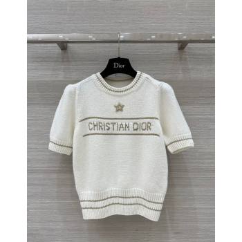 Dior Star Knit Top White 2024 1203 (QI-241203037)