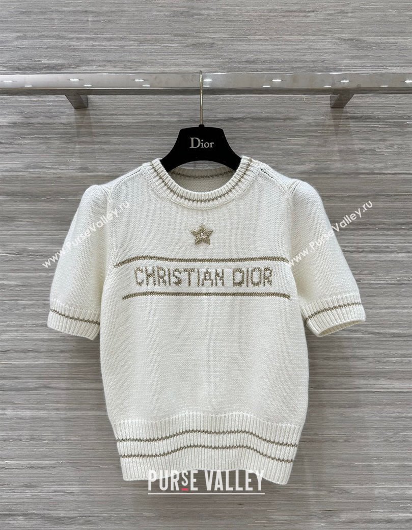 Dior Star Knit Top White 2024 1203 (QI-241203037)