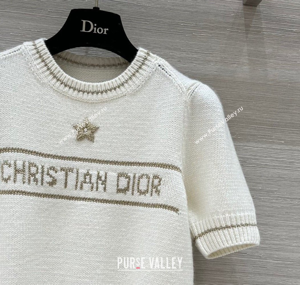 Dior Star Knit Top White 2024 1203 (QI-241203037)