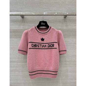 Dior Star Knit Top Pink 2024 1203 (QI-241203038)