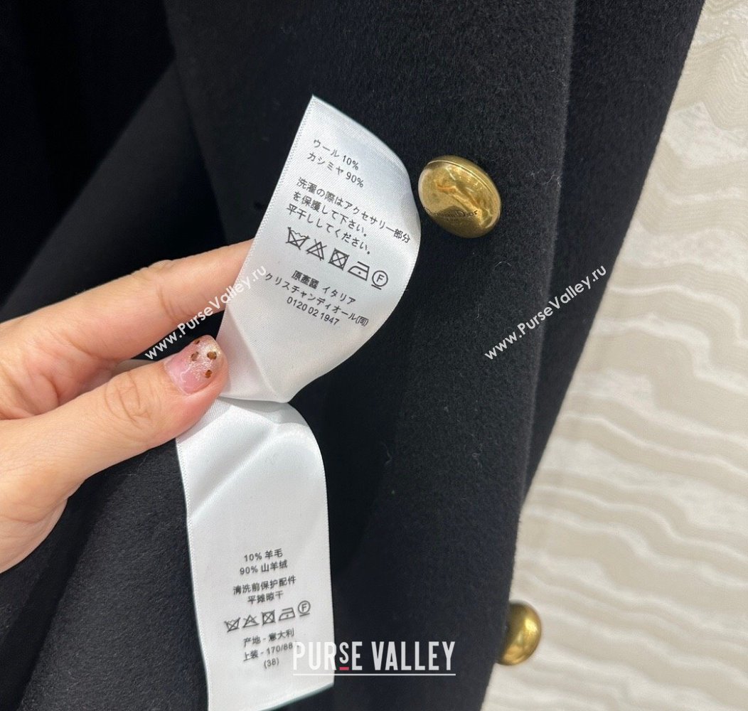 Dior Miss Dior Coat Black 2024 1203 (QI-241203041)