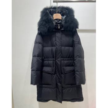 Moncler Ruvuma Long Down Jacket Black 2024 1203 (QI-241203067)