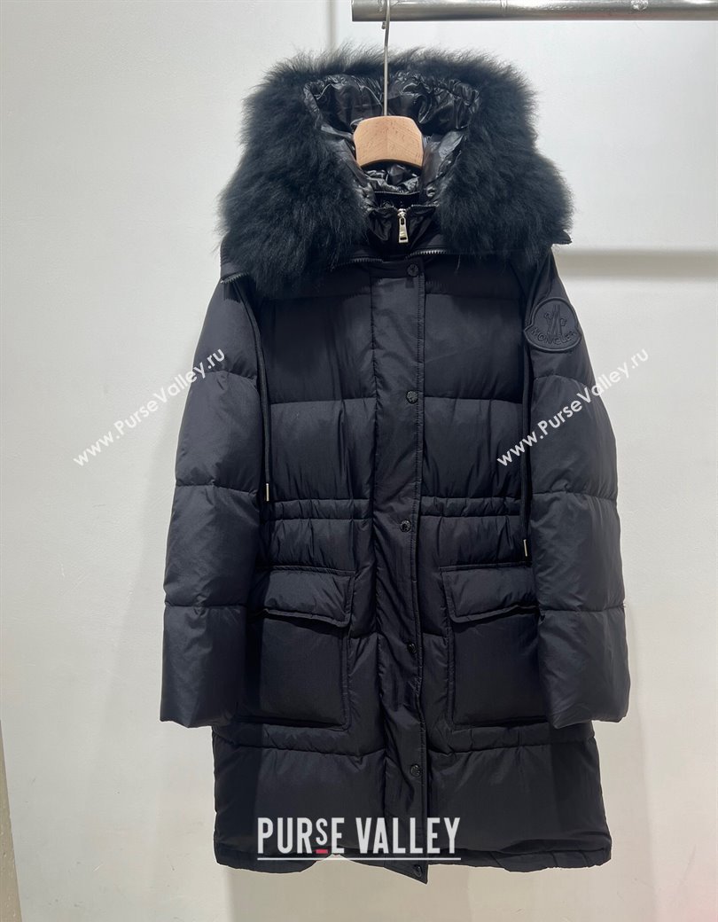 Moncler Ruvuma Long Down Jacket Black 2024 1203 (QI-241203067)