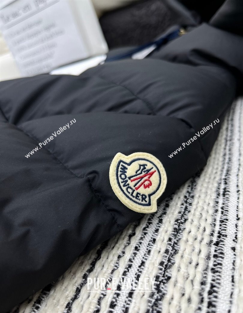 Moncler Belt Long Down Jacket Black 2024 1203 (QI-241203069)