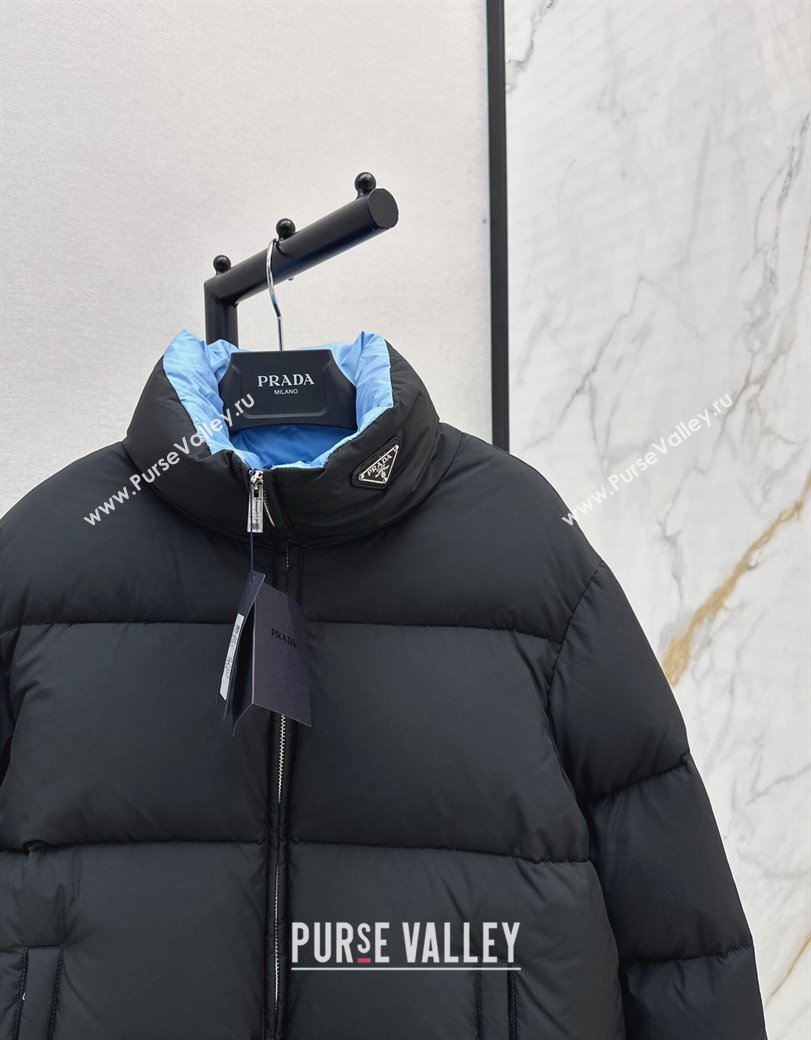 Prada Down Jacket with Logo Black 2024 1203 (QI-241203081)