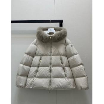 Moncler A-Shaped Down Jacket Light Grey 2024 1203 (QI-241203094)